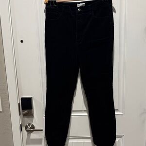 LOFT Black Corduroy Trousers
